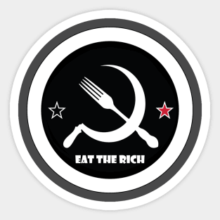 Eat the rich Sticker